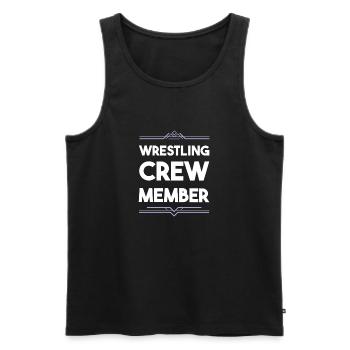 Wrestling Crew - Men's Premium Organic Tank Top - black - Front - Michal (187cm)
