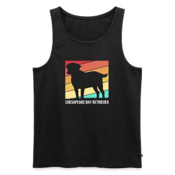 Chesapeake Bay Retriever - Männer Premium Bio Tank Top - Schwarz - Vorne - Michal (187cm)