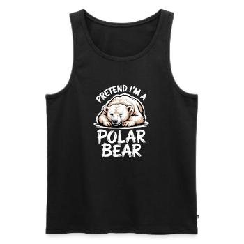 Polar Bear Sayings Polar Bears Funny Polar Bear Gift - Men's Premium Organic Tank Top - black - Front - Michal (187cm)