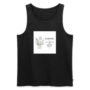 Floristin: Superheldin der Pflanzenwelt - Männer Premium Bio Tank Top - Schwarz - Vorne - Michal (187cm)