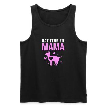 Rat Terrier - Männer Premium Bio Tank Top - Schwarz - Vorne - Michal (187cm)