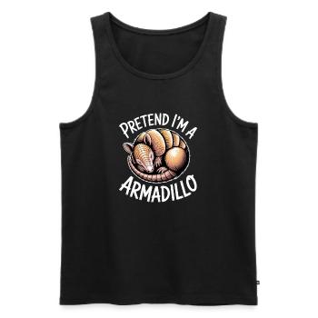 Armadillos Expressions Drôles Cadeau d’Armadillos - Débardeur bio Premium Homme - noir - Devant - Michal (187cm)