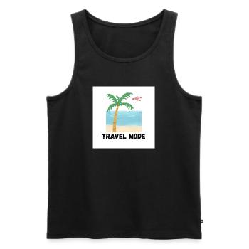 Mode Voyage Conception de plages tropicales - Débardeur bio Premium Homme - noir - Devant - Michal (187cm)