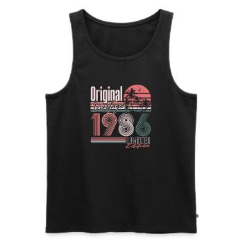 Jahrgang 1986 Vintage Retro Geburtstag Geschenk - Männer Premium Bio Tank Top - Schwarz - Vorne - Michal (187cm)