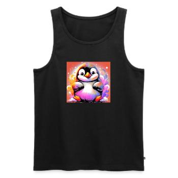pingouin - Débardeur bio Premium Homme - noir - Devant - Michal (187cm)