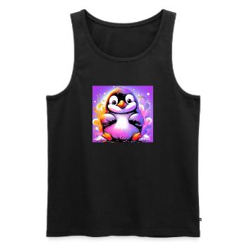 pingouin - Débardeur bio Premium Homme - noir - Devant - Michal (187cm)