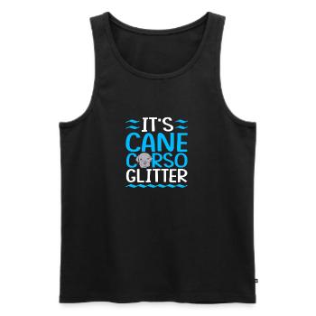 Cane Corso - Männer Premium Bio Tank Top - Schwarz - Vorne - Michal (187cm)