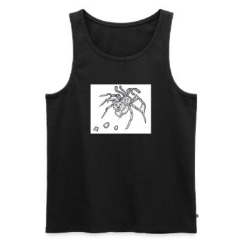 Spidercat - Débardeur bio Premium Homme - noir - Devant - Michal (187cm)