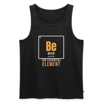 Élément essentiel de la bière - Tableau périodique - Débardeur bio Premium Homme - noir - Devant - Michal (187cm)