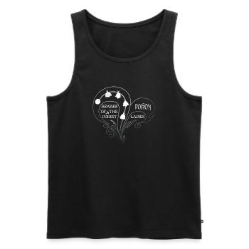 Giftige Weiße Schönheit – Maiglöckchen - Männer Premium Bio Tank Top - Schwarz - Vorne - Michal (187cm)