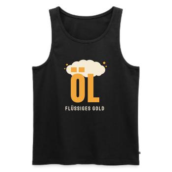 Öl Bier lustiger Spruch Bierliebhaber Geschenk - Männer Premium Bio Tank Top - Schwarz - Vorne - Michal (187cm)