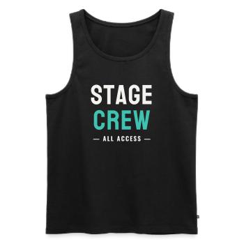 Stage Crew All Access Stage Team Staff Concert - Men's Premium Organic Tank Top - black - Front - Michal (187cm)