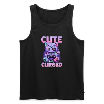 Pastel Goth Soft Goth Gaming Gamer - Débardeur bio Premium Homme - noir - Devant - Michal (187cm)