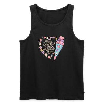 Enkelkind Einschulung 2026 - Männer Premium Bio Tank Top - Schwarz - Vorne - Michal (187cm)