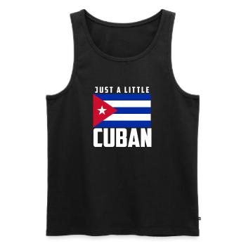 Juste un peu de drapeau cubain, de la fierté cubaine - Débardeur bio Premium Homme - noir - Devant - Michal (187cm)