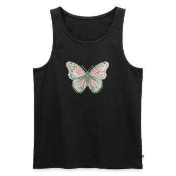 Butterfly - Men's Premium Organic Tank Top - black - Front - Michal (187cm)