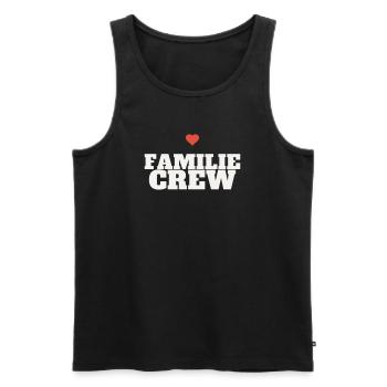 Familie Crew Family Zusammenhalt Team Liebe Gruppe - Männer Premium Bio Tank Top - Schwarz - Vorne - Michal (187cm)
