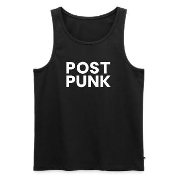 Post punk - Débardeur bio Premium Homme - noir - Devant - Michal (187cm)