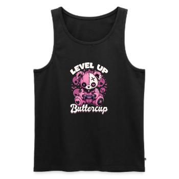 Pastel Goth Soft Goth Gaming Gamer - Débardeur bio Premium Homme - noir - Devant - Michal (187cm)