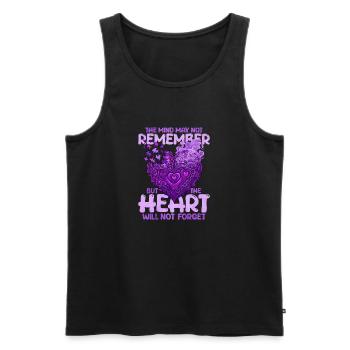 The mind may not remember, but - Men's Premium Organic Tank Top - black - Front - Michal (187cm)