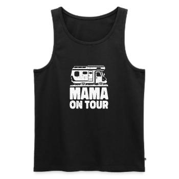 Mama en tournée - Débardeur bio Premium Homme - noir - Devant - Michal (187cm)