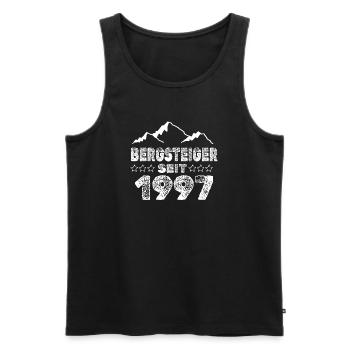 geboren 1997 - Männer Premium Bio Tank Top - Schwarz - Vorne - Michal (187cm)