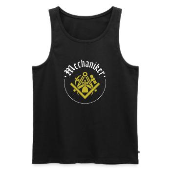Mechanic Guild Signs - Men's Premium Organic Tank Top - black - Front - Michal (187cm)