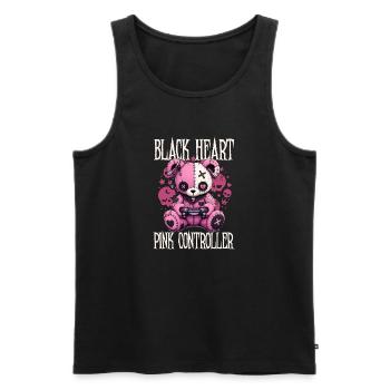 Pastel Goth Soft Goth Gaming Gamer - Débardeur bio Premium Homme - noir - Devant - Michal (187cm)