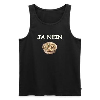 Ja Nein Kartoffelsalat - Débardeur bio Premium Homme - noir - Devant - Michal (187cm)