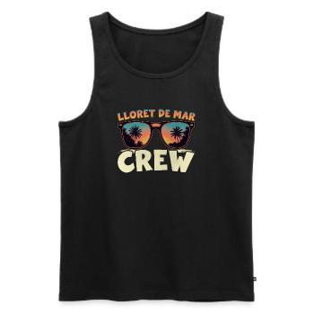 Lloret De Mar Crew - Männer Premium Bio Tank Top - Schwarz - Vorne - Michal (187cm)