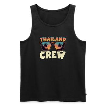 Équipage thaïlandais - Débardeur bio Premium Homme - noir - Devant - Michal (187cm)