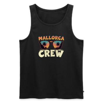 Mallorca Crew - Männer Premium Bio Tank Top - Schwarz - Vorne - Michal (187cm)