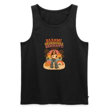 Retro Abschluss 2026 Grundschule - Männer Premium Bio Tank Top - Schwarz - Vorne - Michal (187cm)