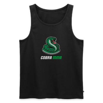 Cobra MMA Gym BJJ - Débardeur bio Premium Homme - noir - Devant - Michal (187cm)