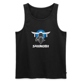 Shinobi Ninja Martial Arts - Men's Premium Organic Tank Top - black - Front - Michal (187cm)
