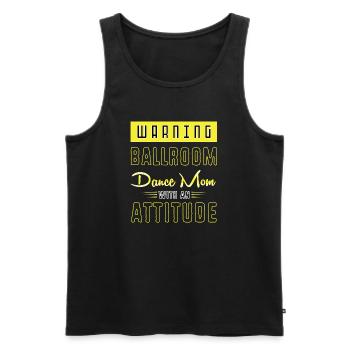 Waltz Couple Dance - Men's Premium Organic Tank Top - black - Front - Michal (187cm)