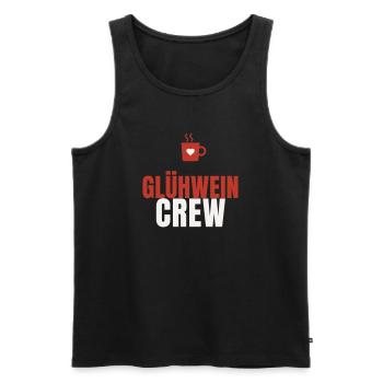 Glühwein Crew Weihnachtsmarkt Tasse Team Winter - Männer Premium Bio Tank Top - Schwarz - Vorne - Michal (187cm)
