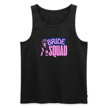 Bride Squad Party Vibe - Men's Premium Organic Tank Top - black - Front - Michal (187cm)