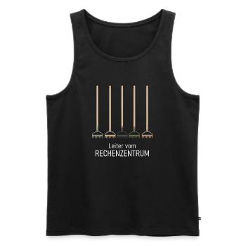 Leiter vom Rechenzentrum Gartenoutfit Gartenarbeit - Männer Premium Bio Tank Top - Schwarz - Vorne - Michal (187cm)