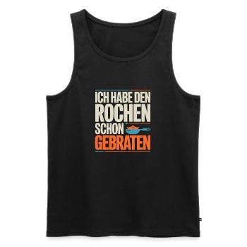 Rochen Schon Gebraten Stachelrochen Manta Rochen - Männer Premium Bio Tank Top - Schwarz - Vorne - Michal (187cm)