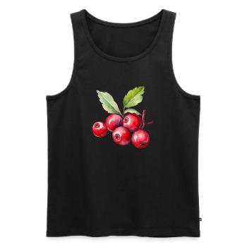 Cranberry Kostüm Karneval Fasching Rot Cranberries - Männer Premium Bio Tank Top - Schwarz - Vorne - Michal (187cm)
