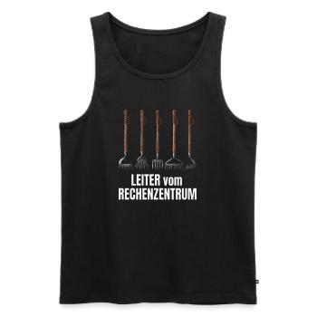Leiter Vom Rechenzentrum Gartenarbeit Gärtner - Männer Premium Bio Tank Top - Schwarz - Vorne - Michal (187cm)