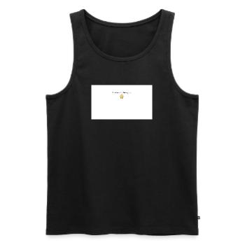 Backe die Welt einen besseren Cupcake - Männer Premium Bio Tank Top - Schwarz - Vorne - Michal (187cm)