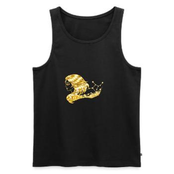 Sternzeichen Jungfrau - Männer Premium Bio Tank Top - Schwarz - Vorne - Michal (187cm)