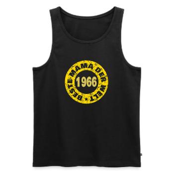 Mama 1966 - Männer Premium Bio Tank Top - Schwarz - Vorne - Michal (187cm)