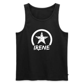 Geschenk für Irene - Männer Premium Bio Tank Top - Schwarz - Vorne - Michal (187cm)