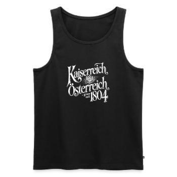 Kaiserreich Österreich, weiss - Männer Premium Bio Tank Top - Schwarz - Vorne - Michal (187cm)