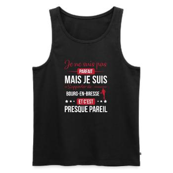 Je Ne Suis Pas Parfait Mais Je Suis Supporter D... - Débardeur bio Premium Homme - noir - Devant - Michal (187cm)