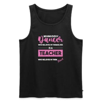 Tänzer Choreograph Tänzerin Tanzen Tanzlehrer - Männer Premium Bio Tank Top - Schwarz - Vorne - Michal (187cm)