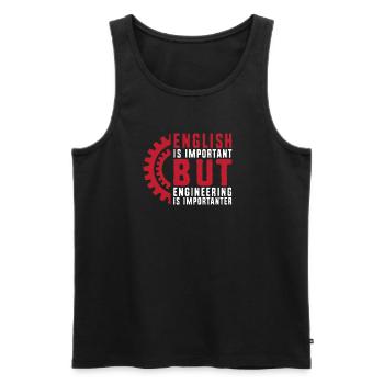 Ingenieur Student - Männer Premium Bio Tank Top - Schwarz - Vorne - Michal (187cm)